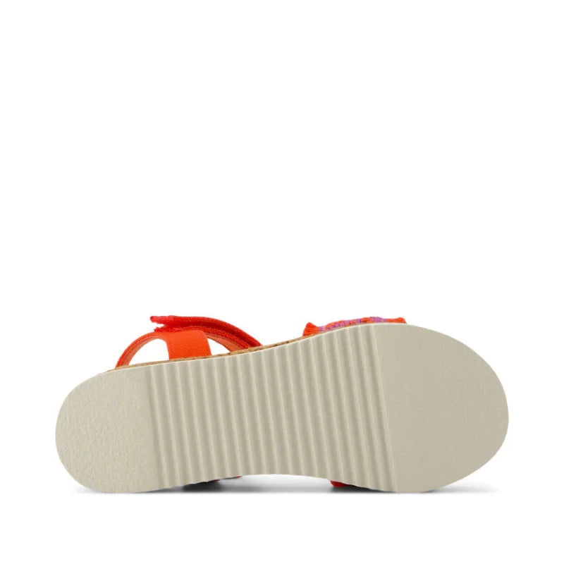 Toms Toms Diana Υφασμάτινα Ανατομικά Εφηβικά Πέδιλα για Κορίτσια Κόκκινα Πέδιλο Κορίτσι / Sandals Girl 10022081-bs