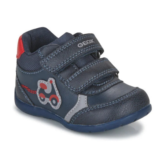 Geox Geox Παιδικά Sneakers με Σκρατς Navy Μπλε Μποτάκι Αγόρι / Boots Boys 25585279_500_A