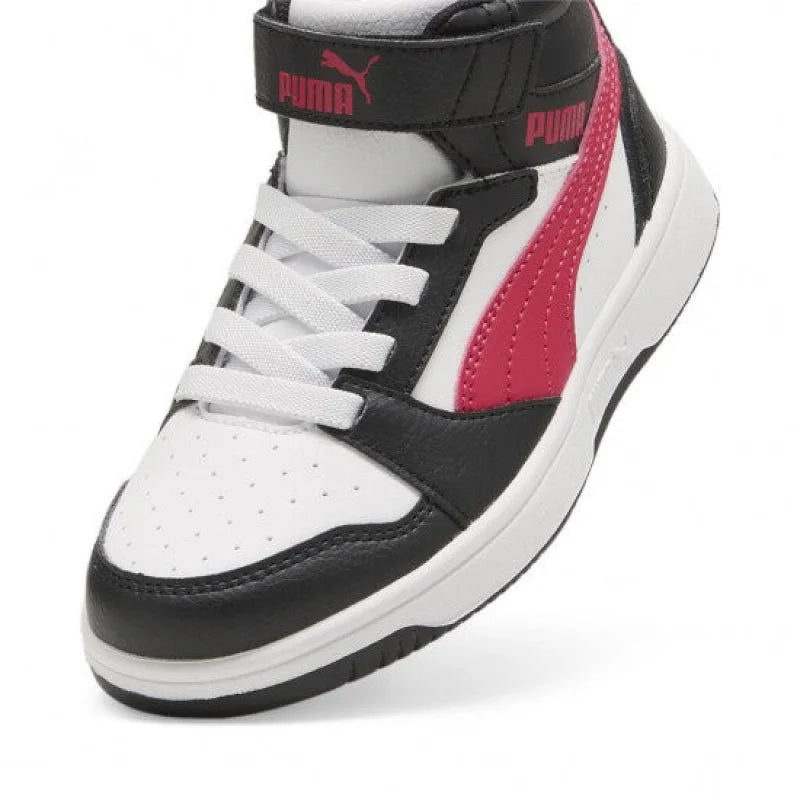 Puma Puma Παιδικά Sneakers High Λευκά Φουξία Sneaker Κορίτσι / Sneaker Girl 393832-163-550x550