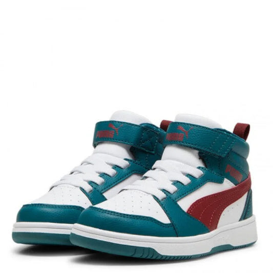 Puma Puma Παιδικά Sneakers High Λευκά Πράσινα Sneaker Αγόρι / Sneaker Boys 393832-182-550x550
