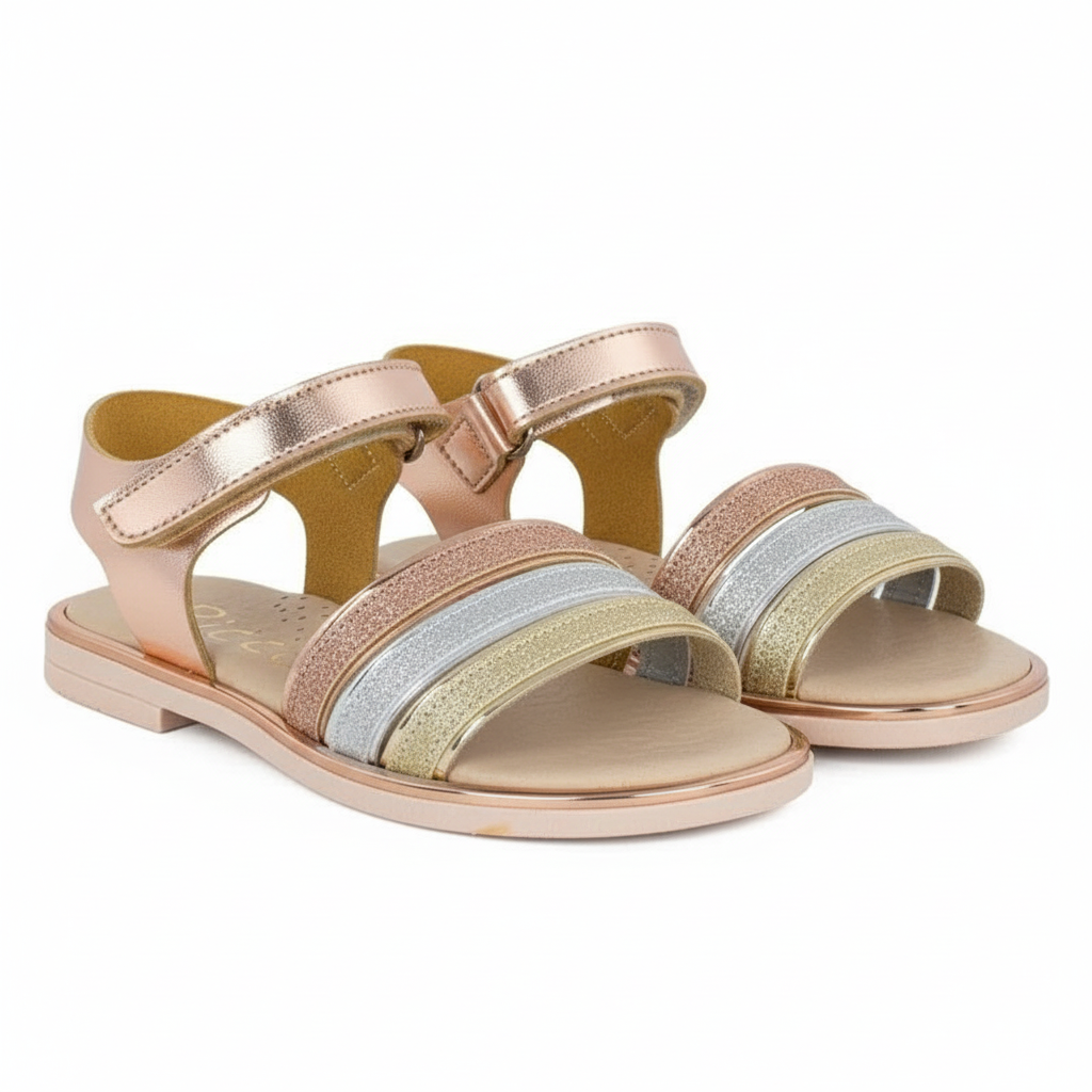 Ricco Ricco Παιδικά Δερμάτινα Πέδιλα Χειροποίητα Ανατομικά για Κορίτσια Χαλκος Πέδιλο Κορίτσι / Sandals Girl 45_b1b9fbc3-ca23-40dc-897c-d27eb03a05a3