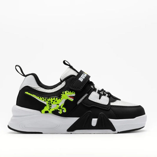Bull Boys Bull Boys Παιδικά Sneakers με φωτάκια Ασπρόμαυρα Παπούτσι Αγόρι Φωτάκια / Shoes with Lights Boy BullBoys_DNAR5014_B00_BINE