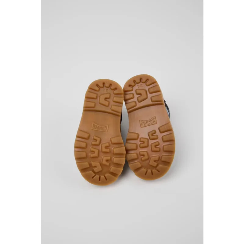 Camper Camper Brutus Μπλε Δερμάτινες Μπότες με Κορδόνια Μποτάκι Κορίτσι / Boots Girl K900291-014_SF