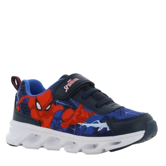 Leomil Spiderman Παιδικά Ανατομικά Sneakers με Φωτάκια για αγόρια Μπλε Παπούτσι Αγόρι Φωτάκια / Shoes with Lights Boy SP011959b
