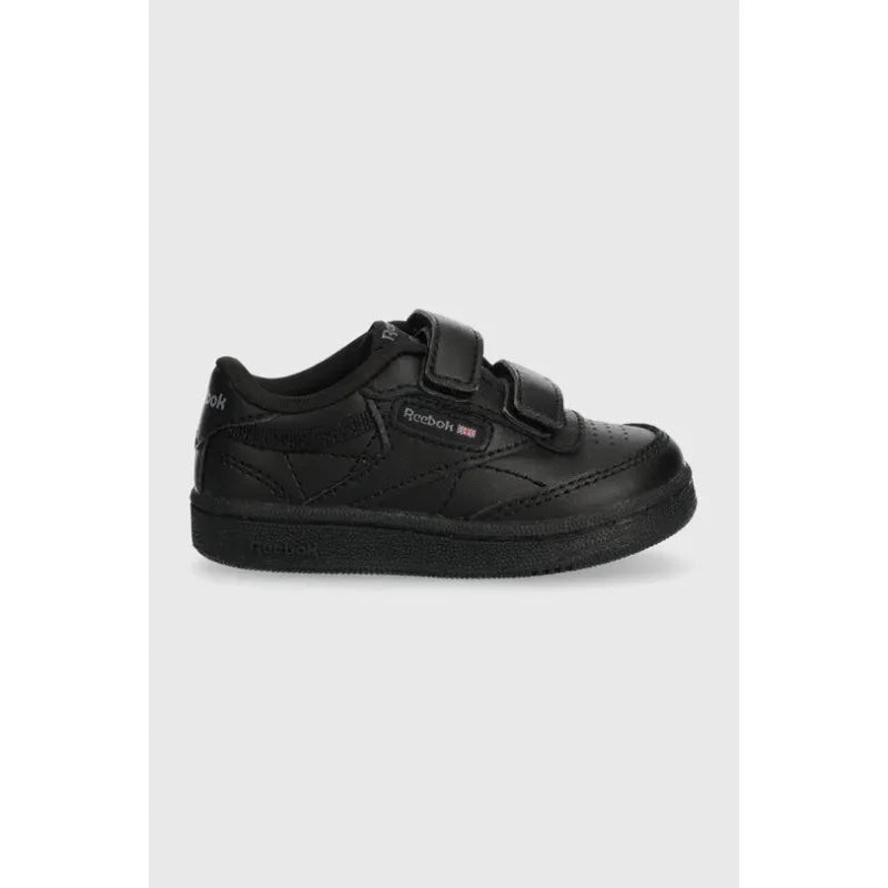 Reebok Baskets en cuir Classic CLUB C pour enfants Noir Poline