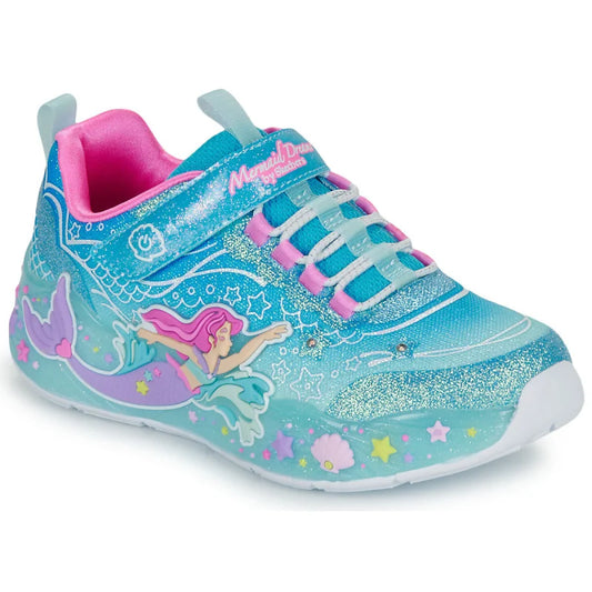 Skechers Skechers Mermaid Παιδικά Sneakers 303060L-BLMT Μπλε Παπούτσι Κορίτσι Φωτάκια / Shoes with Lights Girl Skechers303060L_BLMT1