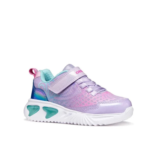 Geox J65E9A 0ASPV C8888 Παιδικά Sneakers Assister με Φωτάκια - Lilac/Veraman