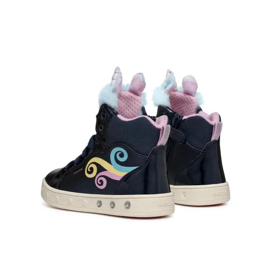 Geox Geox Μποτάκι Unicorn Φωτάκια J Skylin Girl J468WA 0NFBH C4243 D Σκούρο Μπλε Παπούτσι Κορίτσι Φωτάκια / Shoes with Lights Girl athletika-geox-j-skylin-girl-j468wa-0nfbh-c4243-d-skouro-mple-0000304069994_2