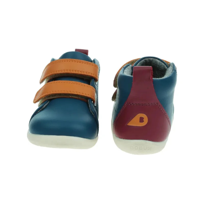 Bobux Bobux Grass Court High Emerald + Cranberry Combo Μποτάκι Αγόρι / Boots Boys bobux-grass-court-high-tidal-teal-cranberry-combo-750808