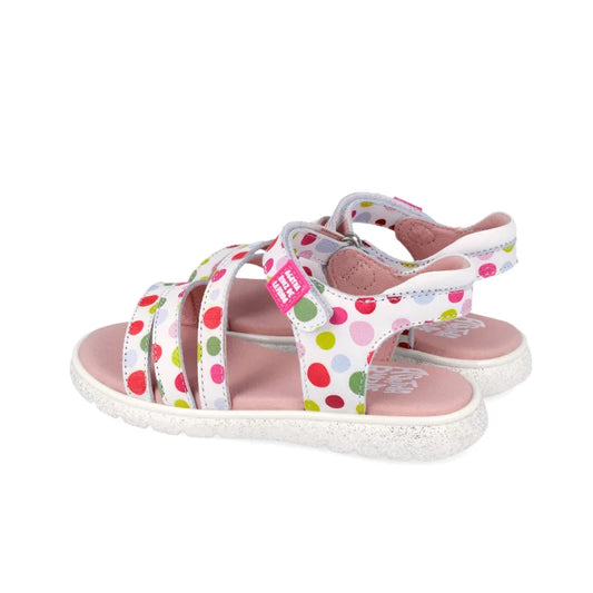 Αgatha Ruiz De La Prada Agatha Ruiz de la Prada 262962-B Παιδικά Πέδιλα - Λευκό με Πολύχρωμα Πουά & Glitter Πέδιλο Κορίτσι / Sandals Girl download_2_f984bd3d-e204-4f17-a0f9-fb68ca9b01bd