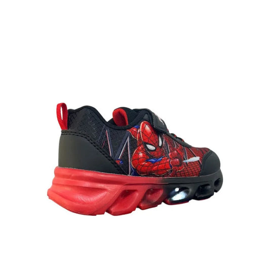 Leomil Disney Spiderman Παιδικά Sneakers Ανατομικά με Σκρατς & Φωτάκια Μαύρα Παπούτσι Αγόρι Φωτάκια / Shoes with Lights Boy fixedratio_20250915201536_b4e0f07a