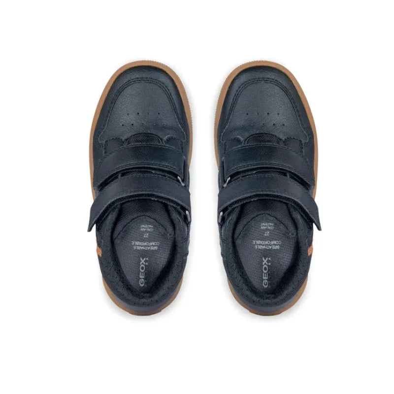 Geox Geox Παιδικά Ανατομικά Δερμάτικα Μποτάκια με Σκρατς για Αγόρια Μαύρα Μποτάκι Αγόρι / Boots Boys geox-athletika-j-arzach-boy-j364ab-0mefu-c9209-d-mauro-0000302494743_4