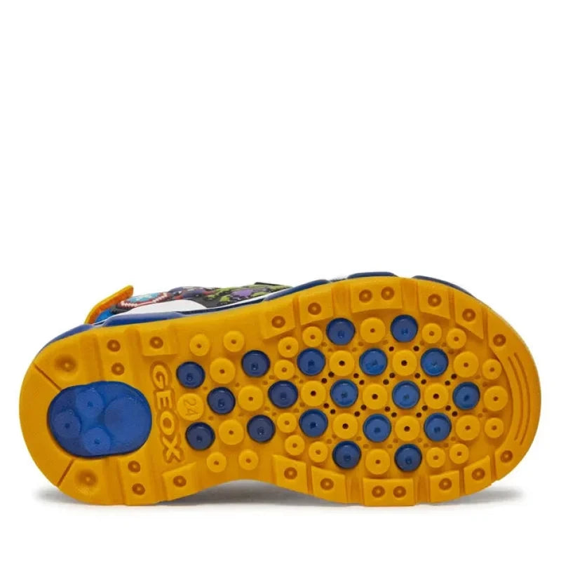 Geox Geox Παιδικά Πέδιλα J Sandal Android Πολύχρωμα Πέδιλο Αγόρι Φωτάκια / Sandal Boy Lights sandalia-geox-j-sandal-android-boy-j450qc-014ce-c0245-m-black-royal-0000303479732_3