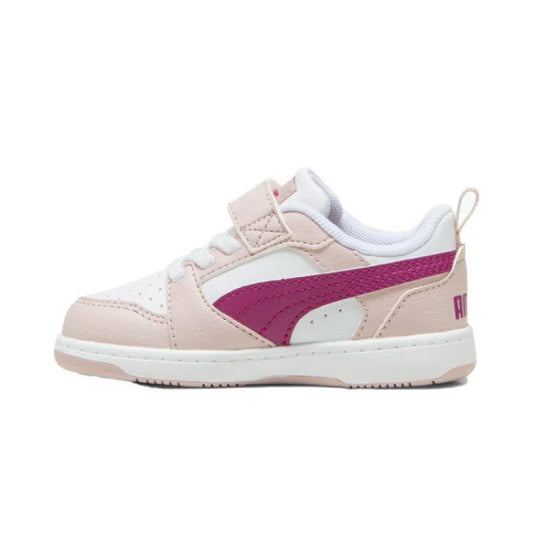 Puma Puma Rebound V6 Lo Λευκό - Άνεση και Στυλ σε Κάθε Βήμα Sneaker Κορίτσι / Sneaker Girl sneakers-puma-koritsi-leyko-roz-pastel-kai-mwb_0003_Layer94-550x550