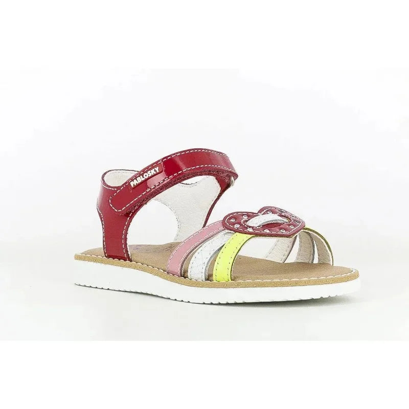 Pablosky Pablosky Παιδικά Δερμάτινα Ανατομικά Πέδιλα για Κορίτσια Πολύχρωμο Πέδιλο Κορίτσι / Sandals Girl 402049-hd-0007