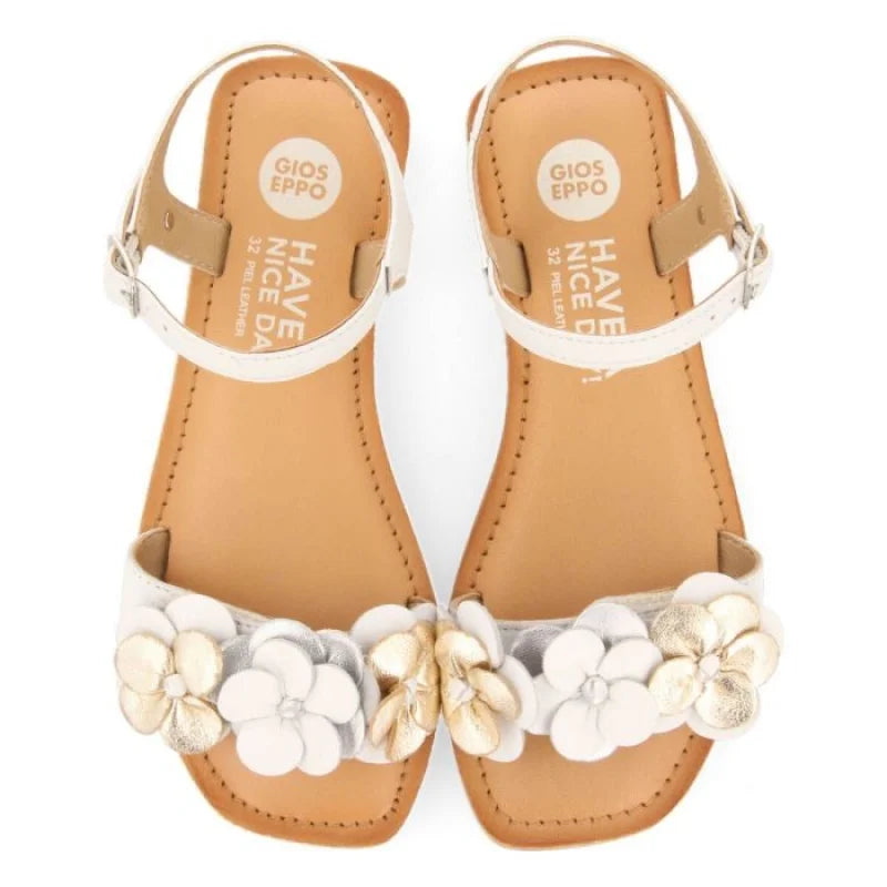 Gioseppo Gioseppo Δερμάτινα Ανατομικά Παιδικά Πέδιλα για Κορίτσια Λευκό Πέδιλο Κορίτσι / Sandals Girl 68746_blanco_04