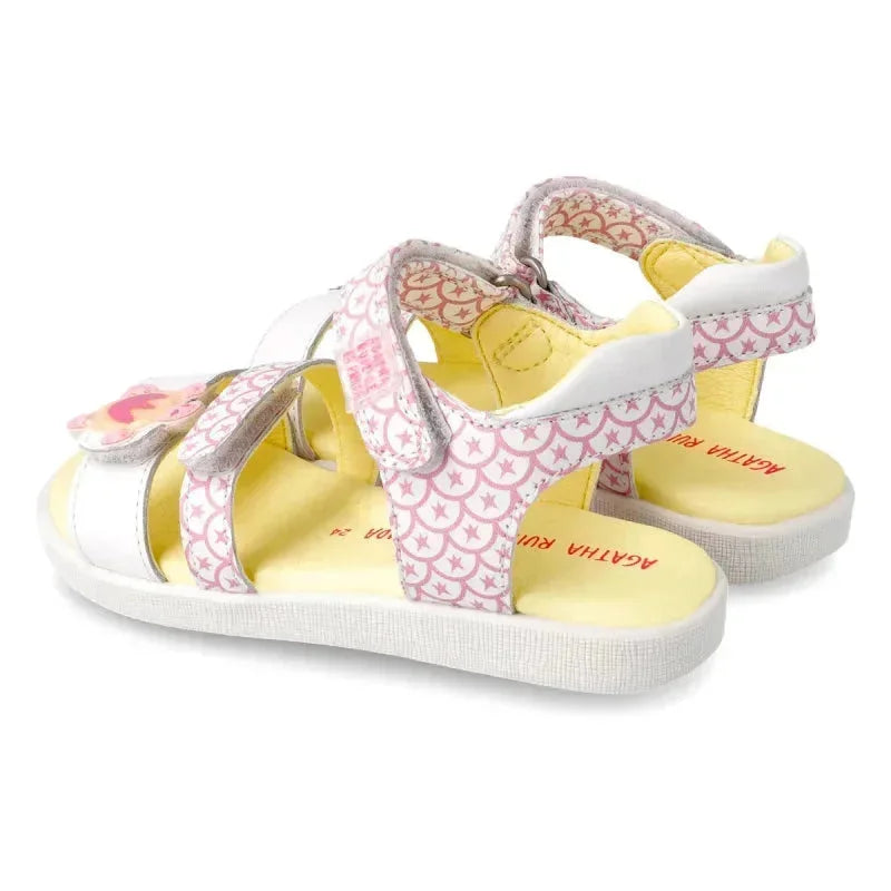Αgatha Ruiz De La Prada Agatha Ruiz De La Prada Παιδικά Πέδιλα Λευκά Πέδιλο Κορίτσι / Sandals Girl Agatha-Ruiz-De-La-Prada-212933-White-Poline-_-_-948