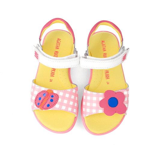Αgatha Ruiz De La Prada Agatha Ruiz De La Prada Παιδικά Πέδιλα Πολύχρωμα Πέδιλο Κορίτσι / Sandals Girl Agatha-Ruiz-De-La-Prada-SS23-232948-White-Poline-_-_-166
