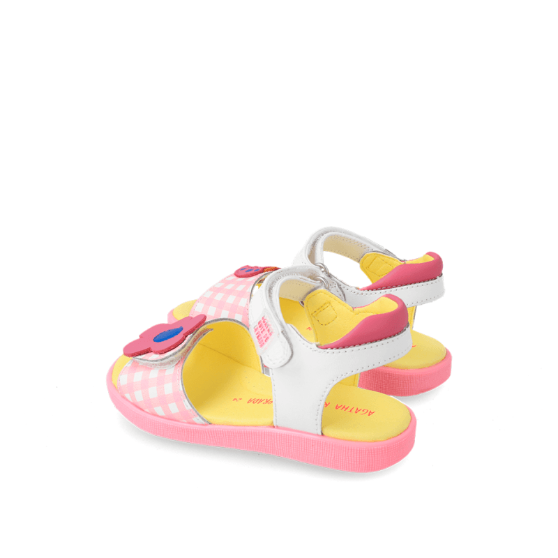 Αgatha Ruiz De La Prada Agatha Ruiz De La Prada Παιδικά Πέδιλα Πολύχρωμα Πέδιλο Κορίτσι / Sandals Girl Agatha-Ruiz-De-La-Prada-SS23-232948-White-Poline-_-_-469