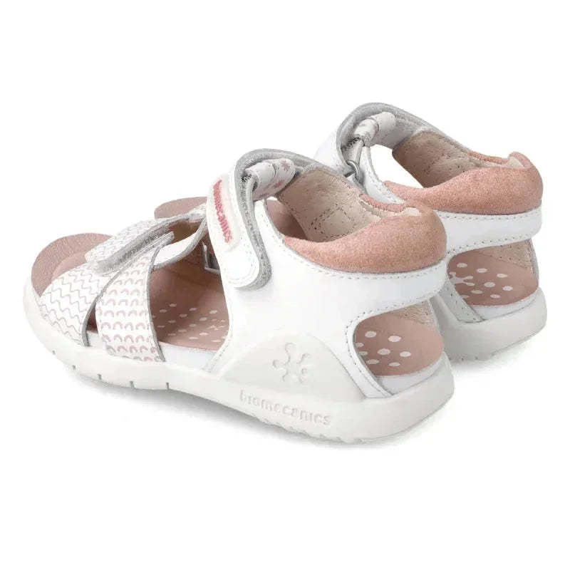Biomecanics Biomecanics Παιδικά Πέδιλα Ανατομικά Λευκά Πέδιλο Κορίτσι / Sandals Girl Biomecanics-212168-White-Poline-_-_-725
