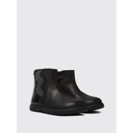 Camper Camper Παιδικά Δερμάτινα Μποτάκια με Φερμουάρ για Κορίτσια Μαύρα Μποτάκι Κορίτσι / Boots Girl Camper-AW23-K900301-001-Black-Poline-_-_-138