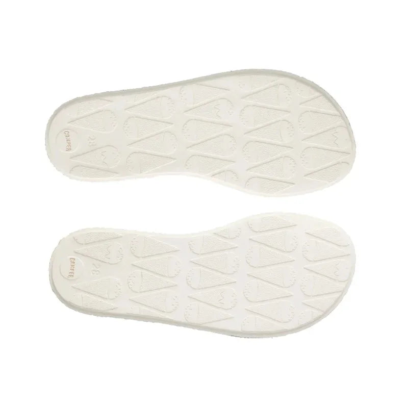 Camper Camper Παιδικά Δερμάτινα Πέδιλα Twins για Κορίτσια Ανατομικά Καφέ Πέδιλο Κορίτσι / Sandals Girl Camper-K800427-001-Brown-Poline-_-_-660