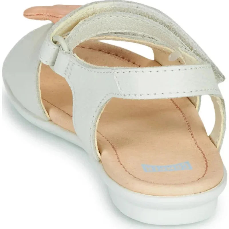 Camper Camper Παιδικά Πέδιλα Twins Δερμάτινα Ανατομικά για Κορίτσια Μπέζ Πέδιλο Κορίτσι / Sandals Girl Camper-K800448-002-Beige-Poline-_-_-39