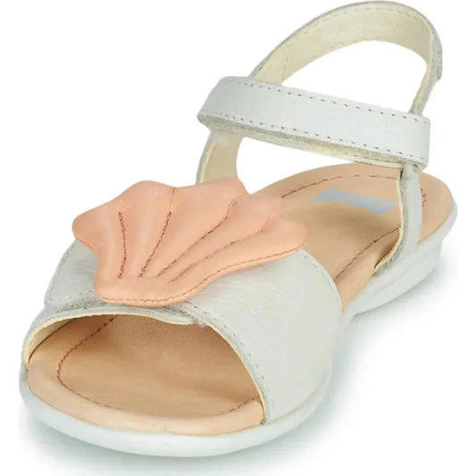 Camper Camper Παιδικά Πέδιλα Twins Δερμάτινα Ανατομικά για Κορίτσια Μπέζ Πέδιλο Κορίτσι / Sandals Girl Camper-K800448-002-Beige-Poline-_-_-56