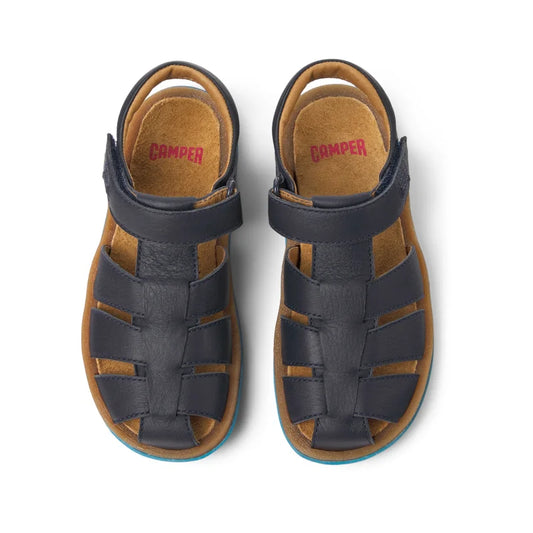 Camper Camper Παιδικά Δερμάτινα Παπουτσοπέδιλα Bicho Ανατομικά για Αγόρια Μπλε Πέδιλο Αγόρι / Sandals Boy Camper-SS23-80177-067-Navy-Poline-_-_-914