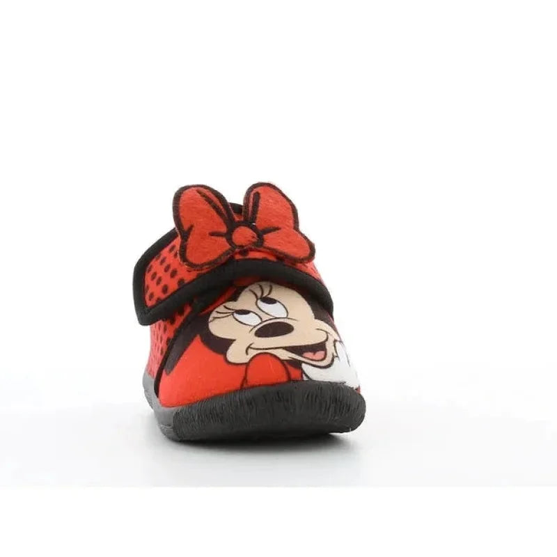Leomil Minnie Παιδικά Ανατομικά Παντοφλάκια για Κορίτσια - Κόκκινα Παντοφλάκια Κορίτσι / Slippers Girl Disney-AW22-DM008153-Minnie-Red-Black-Poline-_-_-235