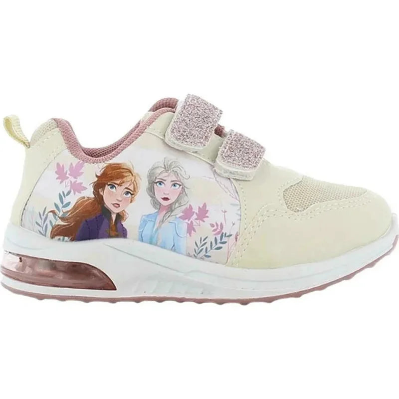 Leomil Disney Frozen Παιδικά Sneakers Ανατομικά με Φωτάκια Μπεζ Παπούτσι Κορίτσι Φωτάκια / Shoes with Lights Girl Disney-Frozen-II-AW22-FR003415-Beige-Poline-_-_-552