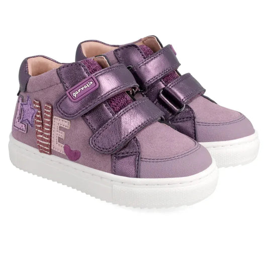 Garvalin Garvalin Παιδικό Sneaker High με Σκρατς για Κορίτσι Μωβ Μποτάκι Κορίτσι / Boots Girl Garvalin-AW22-211350-Orchid-Poline-_-_-313