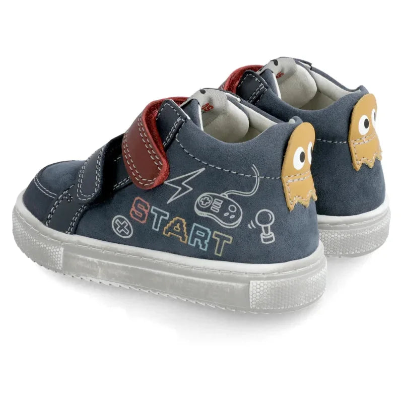 Garvalin Garvalin Παιδικό Sneaker High με Σκρατς για Αγόρι Μπλε Μποτάκι Αγόρι / Boots Boys Garvalin-AW22-211636-Ocean-Poline-_-_-436