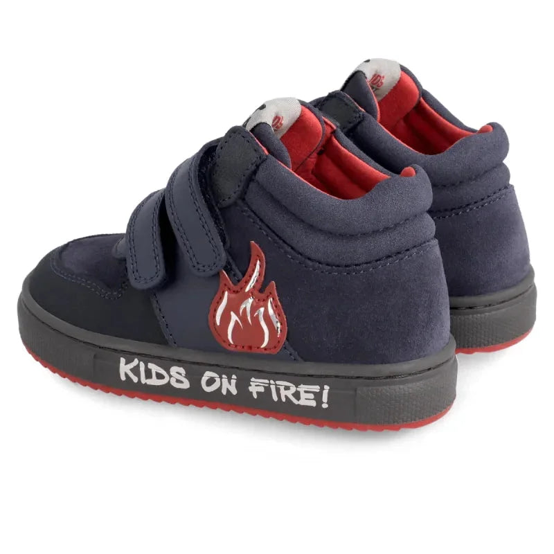 Garvalin Garvalin Παιδικό Sneaker High με Σκρατς για Αγόρι Navy Μπλε Μποτάκι Αγόρι / Boots Boys Garvalin-AW22-211637-Marino-Poline-_-_-662