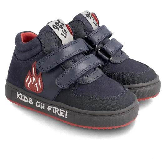 Garvalin Garvalin Παιδικό Sneaker High με Σκρατς για Αγόρι Navy Μπλε Μποτάκι Αγόρι / Boots Boys Garvalin-AW22-211637-Marino-Poline-_-_-990