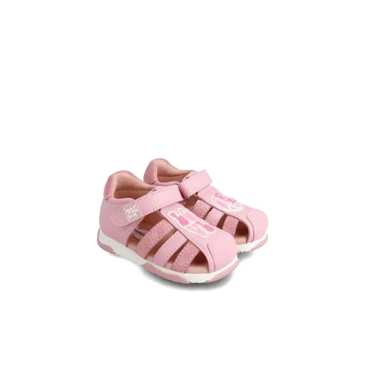 Garvalin Garvalin Δερμάτινα Ανατομικά Παπουτσοπέδιλα για Κορίτσια Ροζ Πέδιλο Κορίτσι / Sandals Girl Garvalin-SS22-222310-Mist-Poline-_-_-138