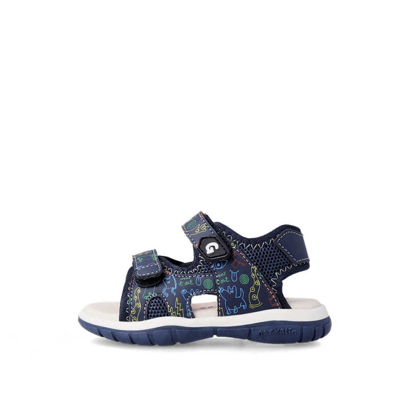 Garvalin Garvalin Παιδικά Ανατομικά Πέδιλα για Αγόρια Μπλε Πέδιλο Αγόρι / Sandals Boy Garvalin-SS23-232806-Blue-Poline-_-_-184