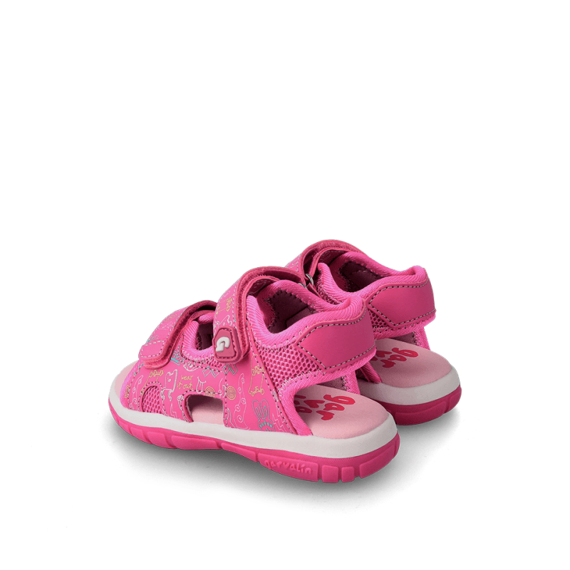 Garvalin Garvalin Παιδικά Ανατομικά Πέδιλα για Κορίτσια Φούξια Πέδιλο Κορίτσι / Sandals Girl Garvalin-SS23-232806-Fuchsia-Poline-_-_-861