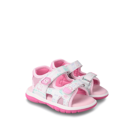 Garvalin Garvalin Παιδικά Ανατομικά Πέδιλα για Κορίτσια Λευκά Πέδιλο Κορίτσι / Sandals Girl Garvalin-SS23-232806-White-Poline-_-_-576