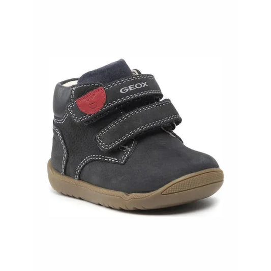 Geox Geox Macchia Ανατομικά Δερμάτινα Παιδικά Μποτάκια με Σκρατς Navy Μπλε Μποτάκι Αγόρι / Boots Boys Geox-AW23-B164NC-03285-C4002-Navy-Poline-_-_-518