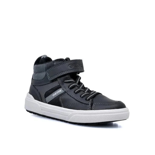 Geox Geox Παιδικά Sneakers High Ανατομικά για Αγόρια Γκρι Μποτάκι Αγόρι / Boots Boys Geox-AW23-J26HAA-054FU-C0005-Black-Poline-_-_-638