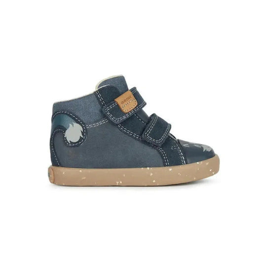 Geox Geox WWF Ανατομικά Δερμάτινα Παιδικά Μποτάκια με Σκρατς Navy Μπλε Μποτάκι Αγόρι / Boots Boys Geox-AW23-WWF-B26A7A-022CL-C4002-Navy-Poline-_-_-612