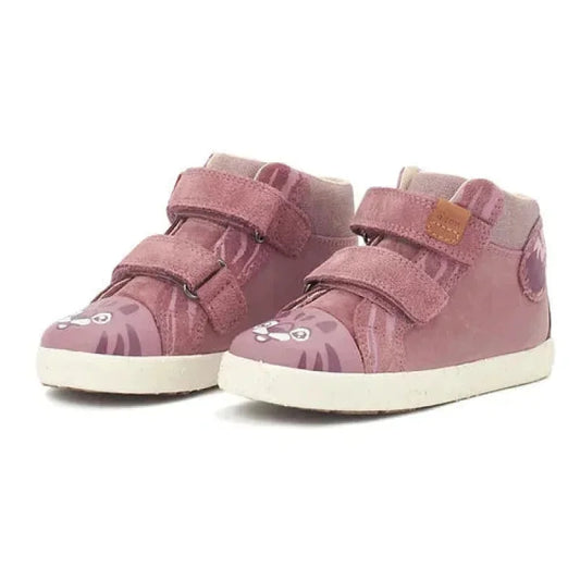 Geox Geox Παιδικά Sneakers High Ανατομικά με Σκρατς για Κορίτσι Ροζ Μποτάκι Κορίτσι / Boots Girl Geox-AW23-WWF-B26D5C-0CL22-C8007-Rose-Poline-_-_-552