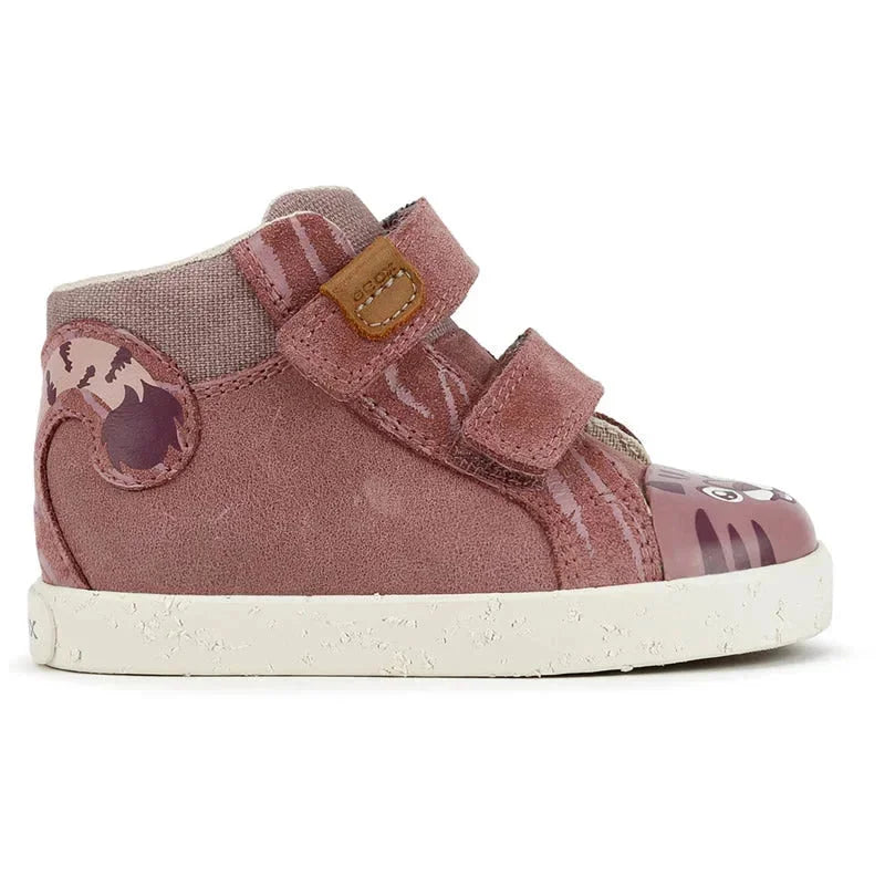 Geox Children s High Anatomical Sneakers with Scratches for Girls