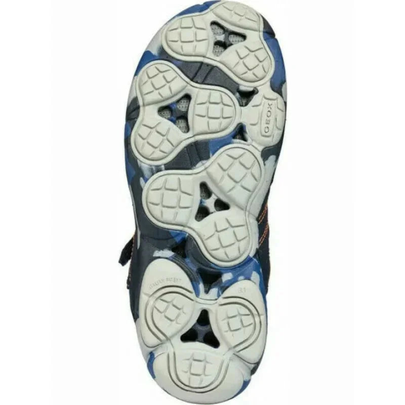 Geox Geox Παιδικά Δερμάτινα Ανατομικά Μποτίνια J Nebula B. B για Αγόρι Σκούρο Μπλε Μποτάκι Αγόρι / Boots Boys Geox-J841TB-02214-C0820-Blue-Poline-_-_-63