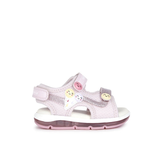 Geox Geox Παιδικά Πέδιλα Ανατομικά Ροζ Πέδιλο Κορίτσι Φωτάκια / Sandal Girls Lights Geox-SS23-B350EA-0E4NF-C8004-Pink-Poline-_-_-601