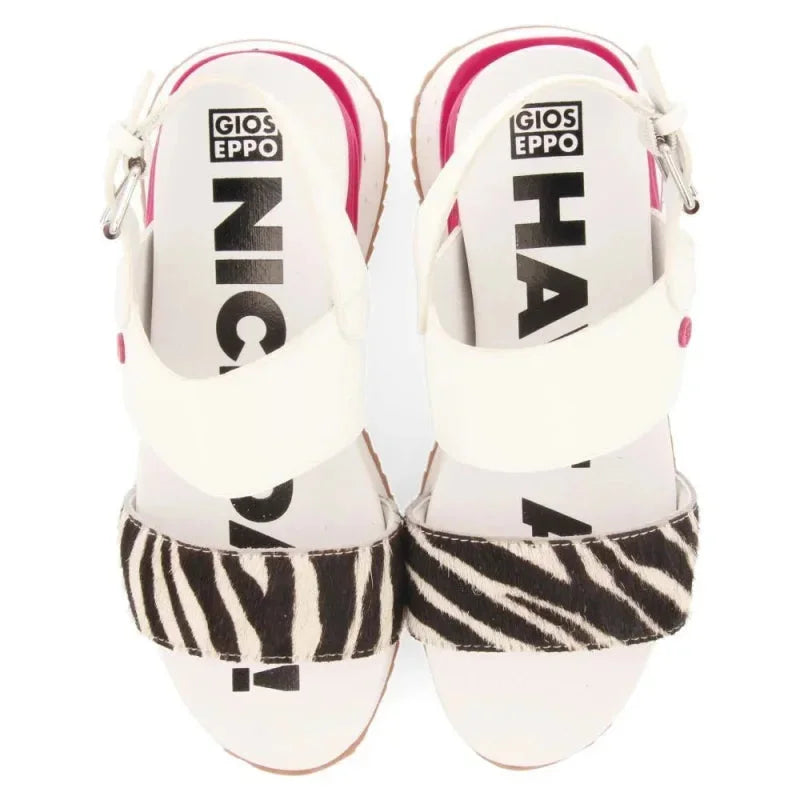 Gioseppo Gioseppo Δερμάτινα Ανατομικά Παιδικά Πέδιλα για Κορίτσια Λευκά Πέδιλο Κορίτσι / Sandals Girl Gioseppo-SS22-65492-White-Poline-_-_-912