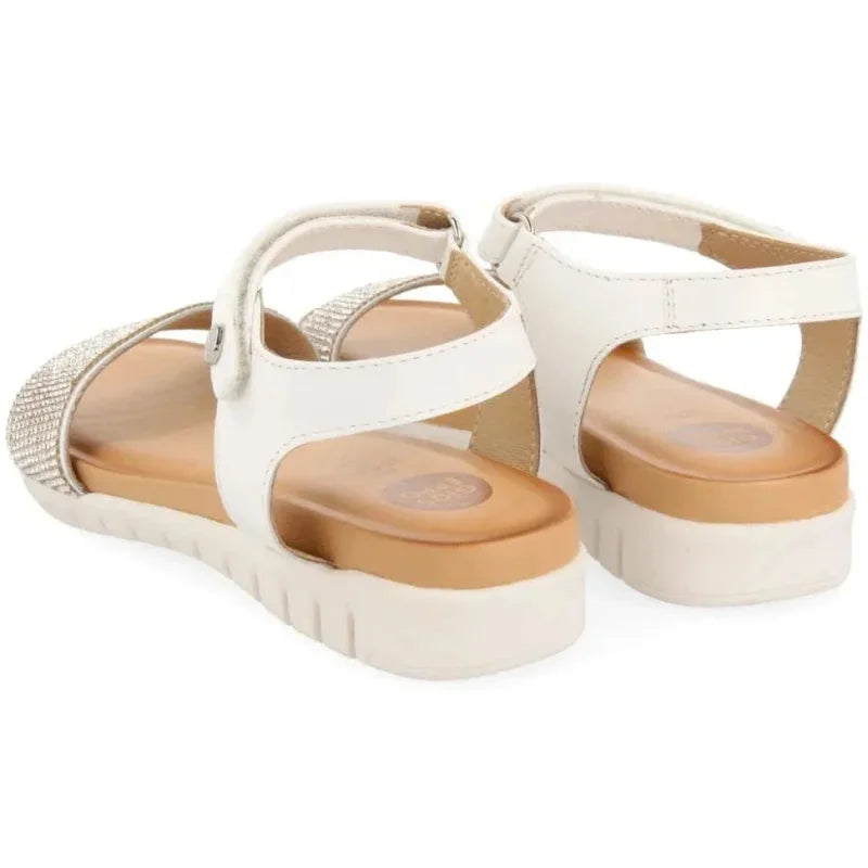 Gioseppo Gioseppo Δερμάτινα Ανατομικά Παιδικά Πέδιλα για Κορίτσια Λευκά Πέδιλο Κορίτσι / Sandals Girl Gioseppo-SS22-65812-White-Poline-_-_-324