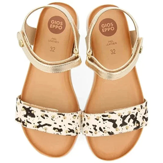 Gioseppo Gioseppo Δερμάτινα Ανατομικά Παιδικά Πέδιλα για Κορίτσια Λευκά Πέδιλο Κορίτσι / Sandals Girl Gioseppo-SS22-65814-Cow-Poline-_-_-738