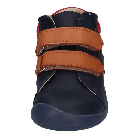 Kickers Kickers Ανατομικά Δερμάτινα Παιδικά Μποτάκια με Σκρατς Navy Μπλε Μποτάκι Αγόρι / Boots Boys Kickers-AW22-878470-10-101-Marine-Camel-Poline-_-_-212